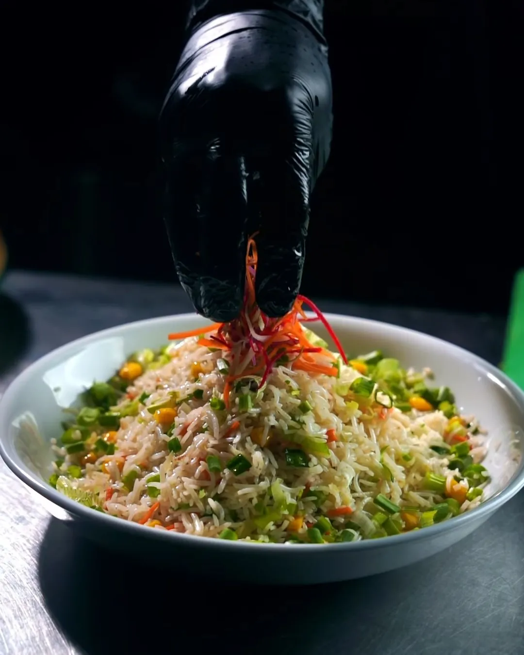 Hand-finished garnish