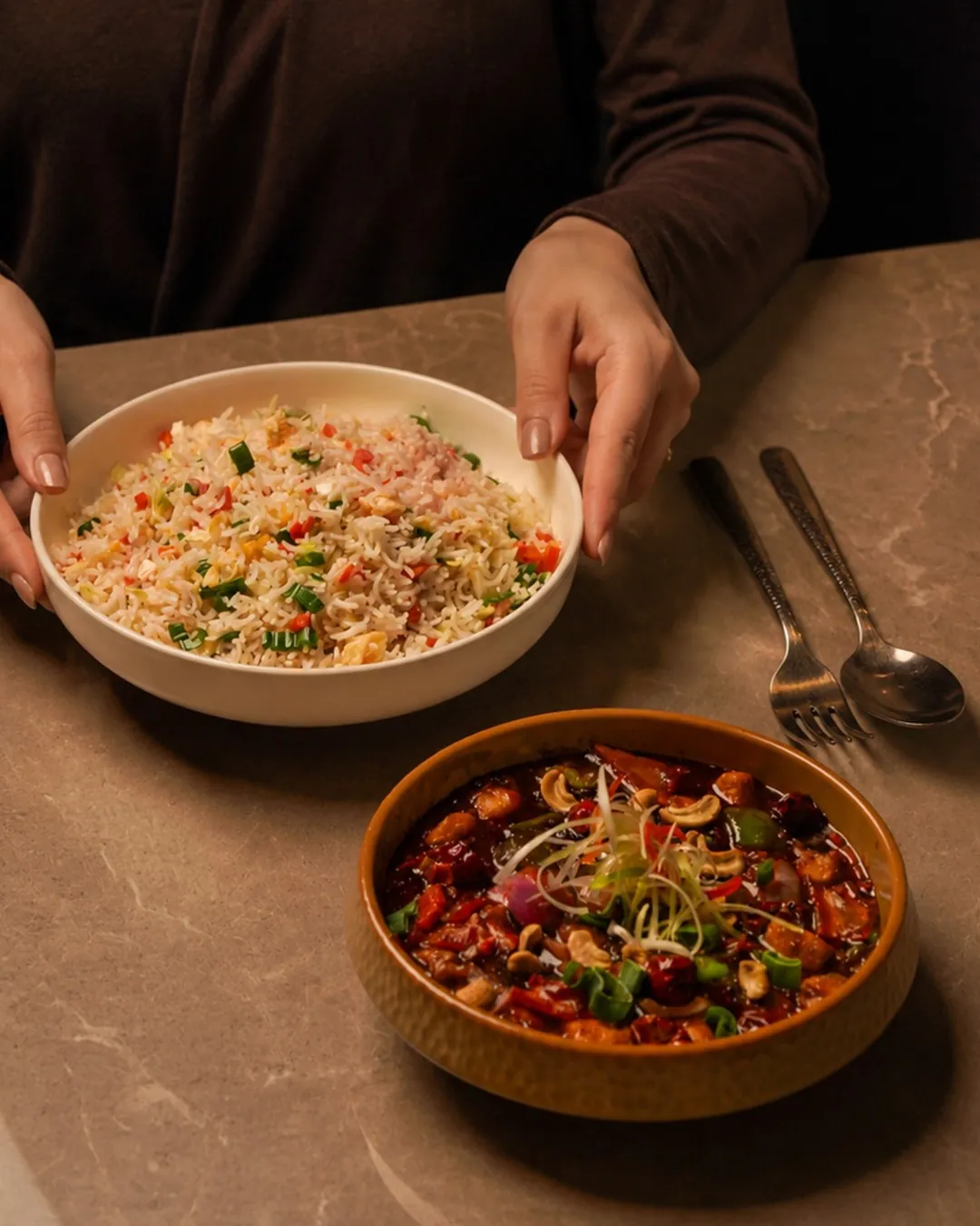 Kung Pao & Egg Fried Rice