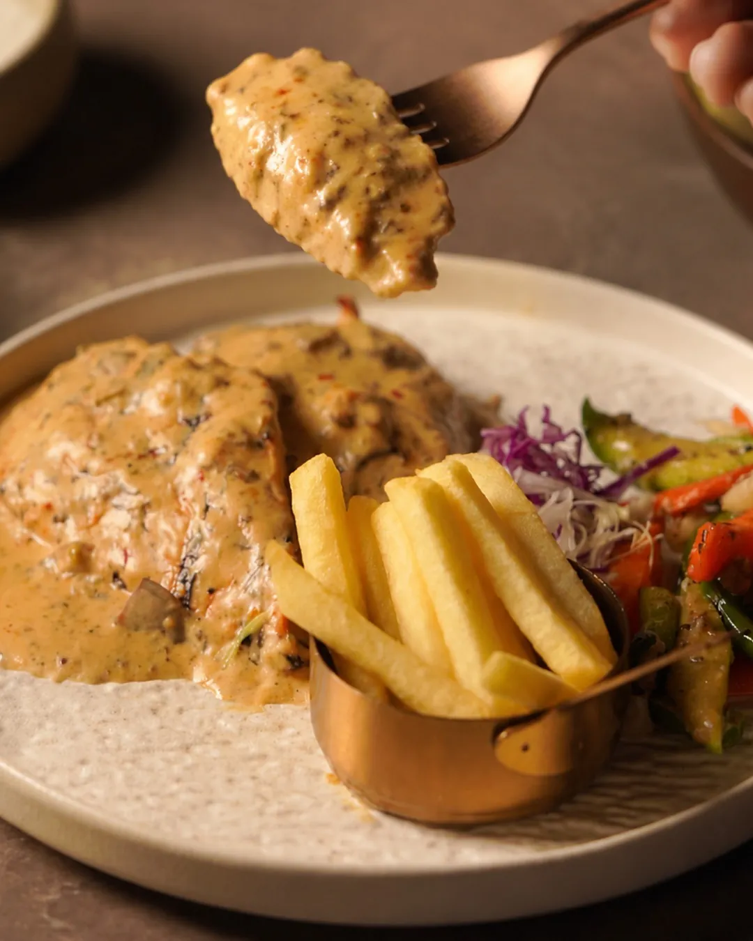 Mushroom steak